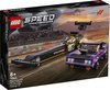 foto van LEGO Speed Champions Mopar Dodge//SRT Top Fuel Dragster en 1970 Dodge Challenger T/A - 76904