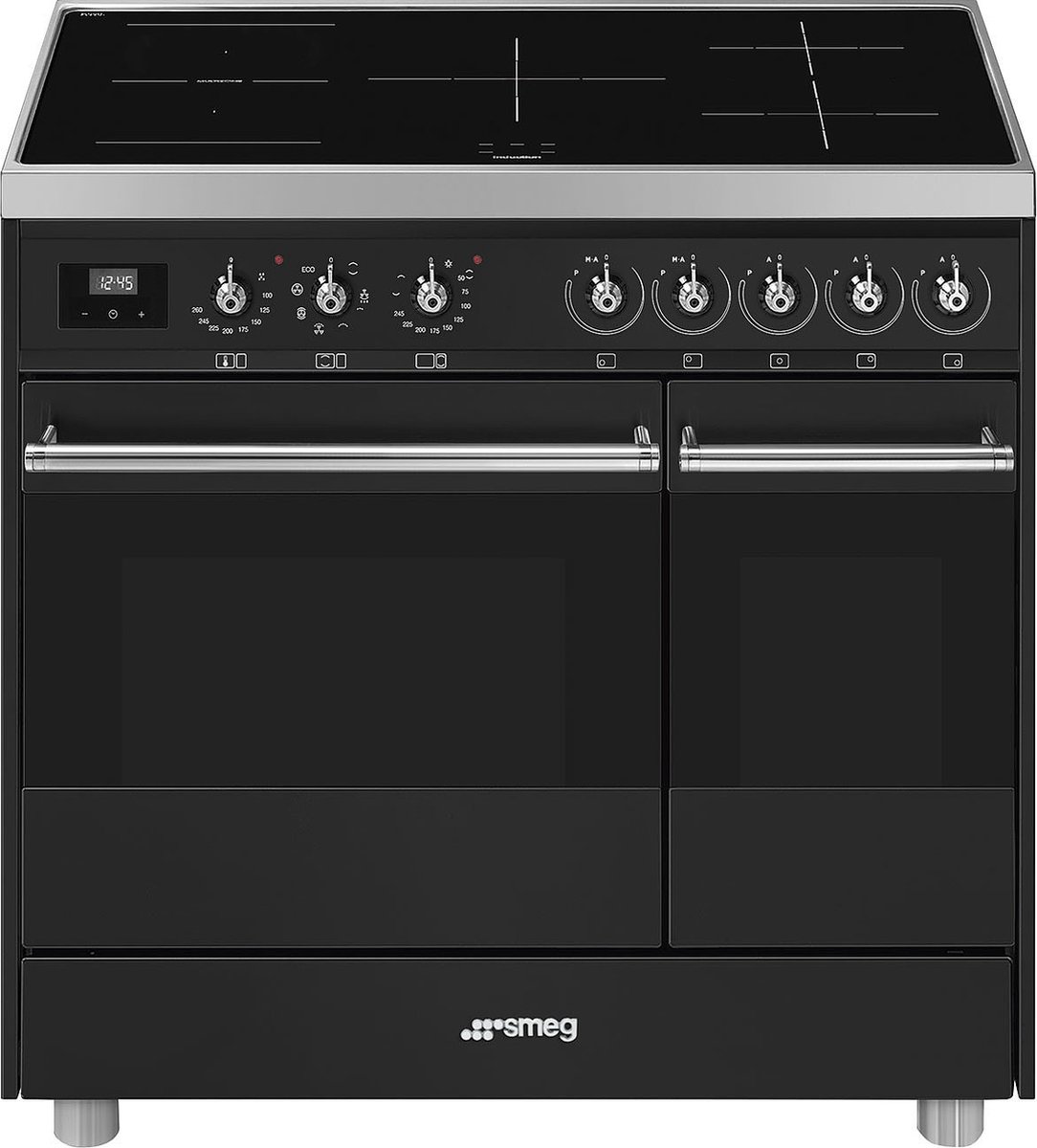 Smeg C92IMAN9 Inductie fornuis Antraciet