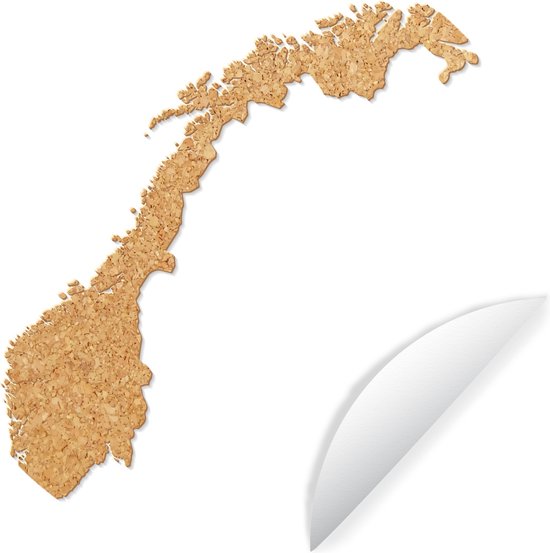 Illustration de la Norvège en liège Sticker mural cercle papier peint ⌀ 30 cm / cercle papier peint / cercle mural / cercle vivant - autocollant & coupe ronde