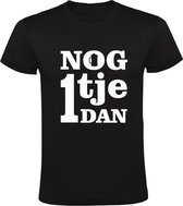 Nog 1 biertje dan Heren t-shirt | pils | horeca | festival | concert | kroeg | Zwart