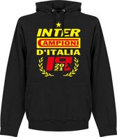 Inter Milan Kampioens Hoodie 2021 - Zwart - XL