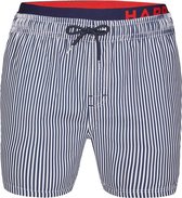 Happy Shorts Zwemshort Gestreept Blauw / Wit - Maat  M