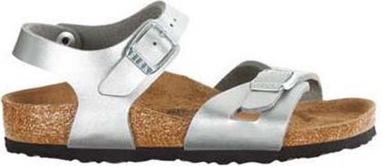Birkenstock slipper RIO Silver regular Birko-Flor - Maat 39 | bol.com