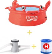 Piscine Intex - Easy Set - 183 cm - Crab Edition - Avec pompe de filtration et filtre