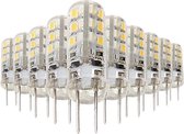 Ledlamp G4 2W 12V SMD2835 24LED 360 ° (10 stuks) - Koel wit licht - Overig - Pack de 10 - Wit Froid 6000k - 8000k - SILUMEN