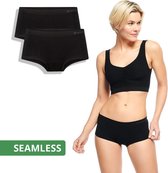 Seamless Hipsters Sophie (2-pack) - Zwart M