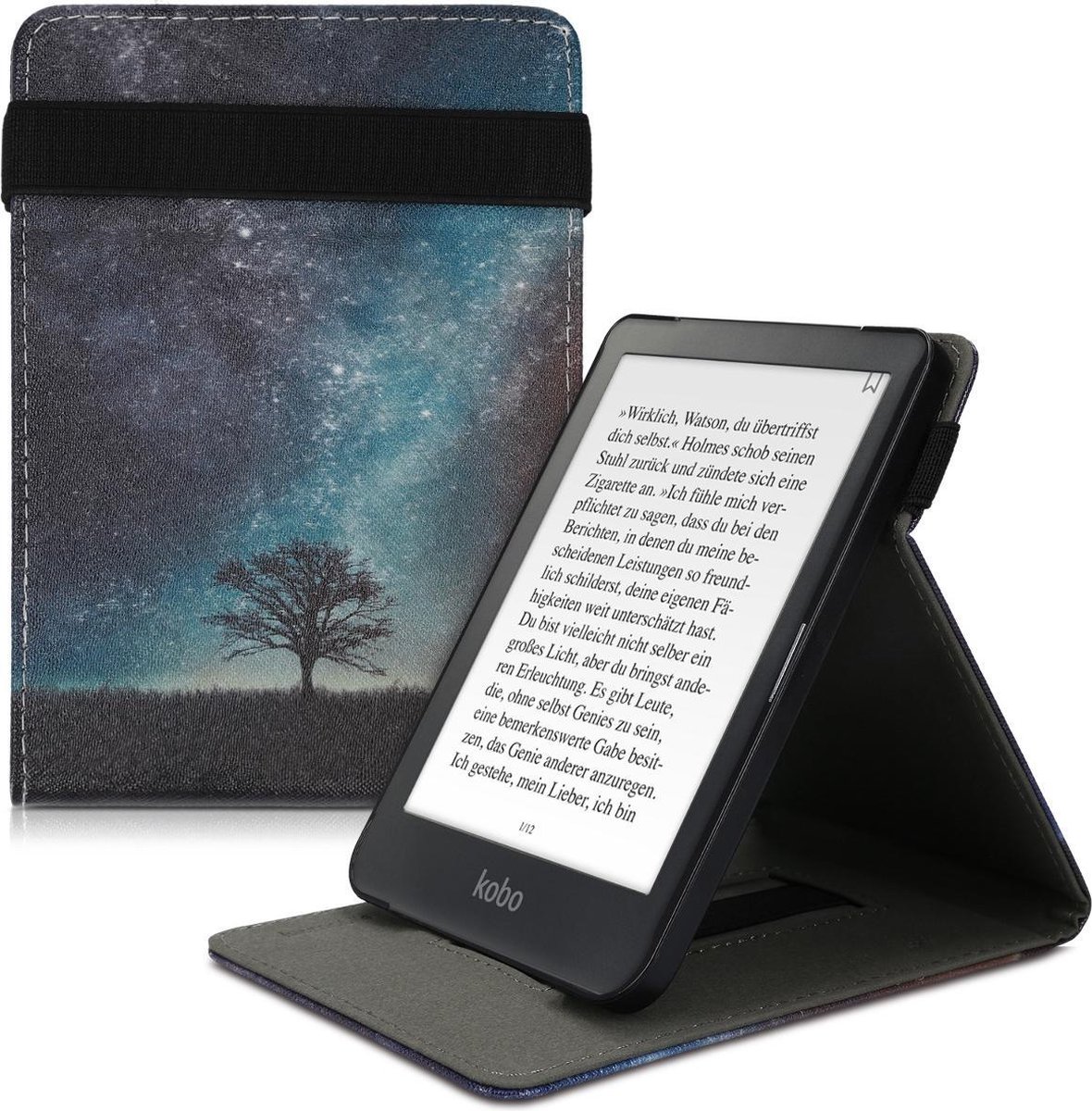 kwmobile Étui Compatible avec Kobo Sage Coque - Étui à Rabat