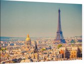 De Eiffeltoren in het zevende arrondissement van Parijs - Foto op Canvas - 60 x 40 cm