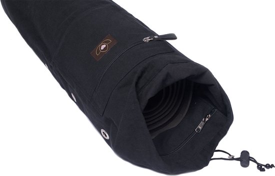 Yogatas met trekkoord katoen eco zwart - Lotus van Lotus — afbeelding 3