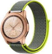 Samsung Galaxy Watch 41mm / 42mm nylon band - fluoriserend + glazen screen protector