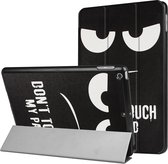 Mobigear Tri-Fold Bookcase Geschikt voor iPad 6 (2018) / iPad 5 (2017) - Do Not Touch