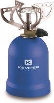 Kemper Gaskooktoestel - MET 4 steunen - 1200 Watt - Blauw