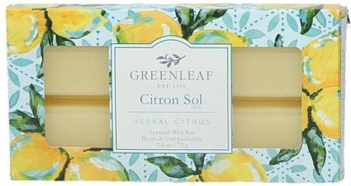 Greenleaf Wax-bar Citron Sol
