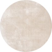 Rond wasbaar viscose vloerkleed - Vive Creme Ø 200cm