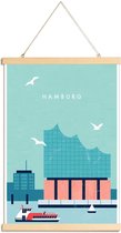 JUNIQE - Posterhanger Hambourg Elbphilharmonie - retro -30x45