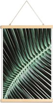 JUNIQE - Posterhanger Curved Palm -20x30 /Groen