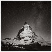 JUNIQE - Poster met kunststof lijst Schwiiz - Matterhorn Study 2