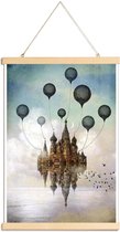 JUNIQE - Posterhanger Journey To The East -40x60 /Blauw & Grijs