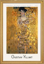 JUNIQE - Poster met houten lijst Klimt - Portrait of Adele Bloch-Bauer