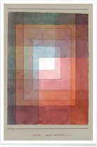 JUNIQE - Poster Klee - White Framed Polyphonically -13x18 /Grijs &