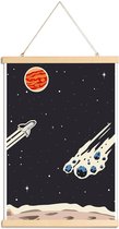 JUNIQE - Posterhanger Space Rocket -20x30 /Zwart