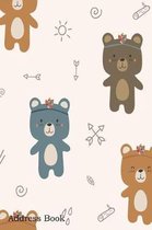Address Book: For Contacts, Addresses, Phone, Email, Note, Emergency Contacts, Alphabetical Index With Cute Bear Tribal Boho Cartoon