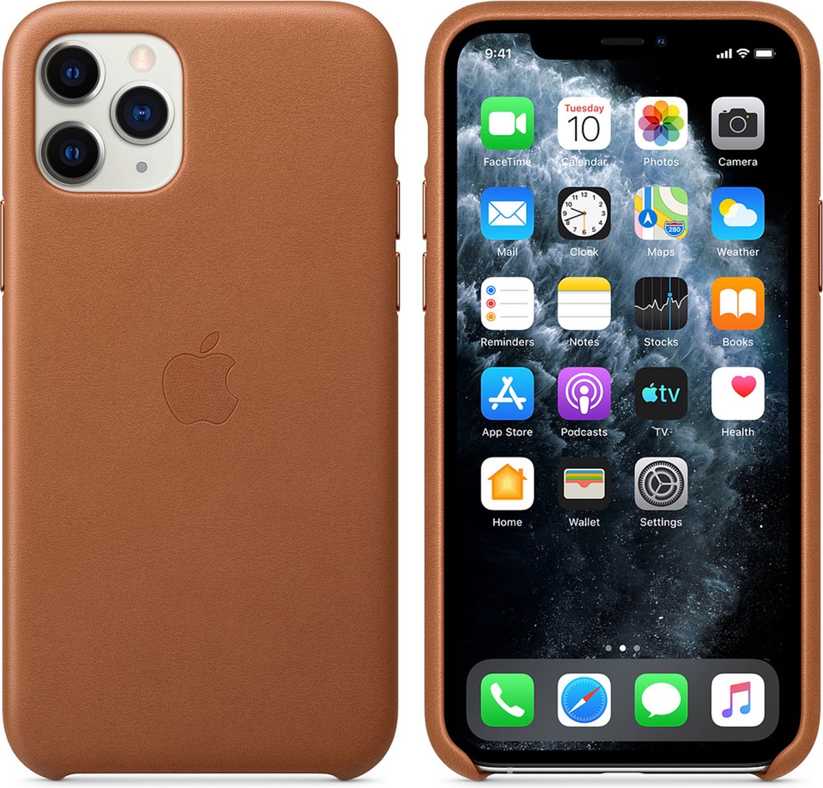 Apple - Leren Hoesje - iPhone 11 Pro - Saddle Brown