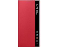 Samsung Galaxy Note 10 LED Clear View Cover Red