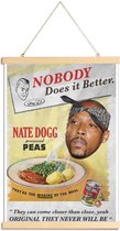 JUNIQE - Posterhanger Nobody does it better -40x60 /Geel & Rood