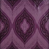 Dutch Wallcoverings - Vinyle mousse design violet/noir