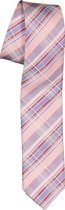 Pelucio stropdas - roze geruit -  Maat: One size
