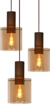 Lucide TOLEDO - Hanglamp - E27 - Amber