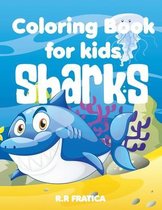 Sharks coloring book for kids