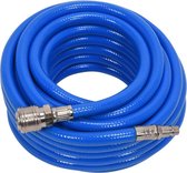 YATO Luchtslang met koppeling PVC 8 mm x 10 m blauw