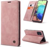 Samsung Galaxy A51 Caseme Hoesje Pale Pink - Portemonnee Book Case