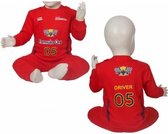 Fun2Wear Formula One (Formule 1) baby/kleuter/kinder/tienerpyjama Rood - Maat 86