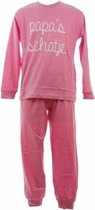 Funderwear tricot pyjama Schatje/ Lieverd  - 92  - Roze