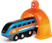 Brio - Brio World - Interactieve speelgoedtrein voor houten spoorbaan - Trein voor interactieve houten spoorwegset