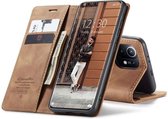 Xiaomi Mi 11 Bookcase hoesje - CaseMe - Effen Tan - Kunstleer