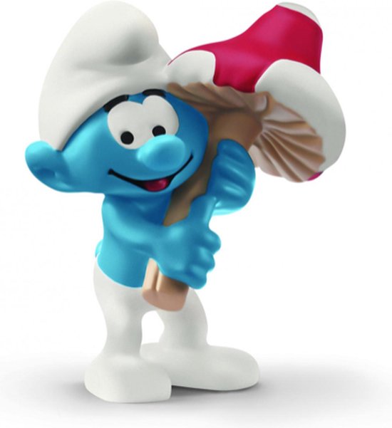 Les Schtroumpfs, Huis met 1 figuur, 5,5 cm, model grote smurf, voor