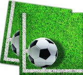 Procos Servetten Voetbal 33 X 33 Cm 20 Stuks Groen
