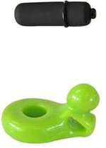 Glo-Glo a Go-Go Glo Ring - Nuclear Lime - Cock Rings -