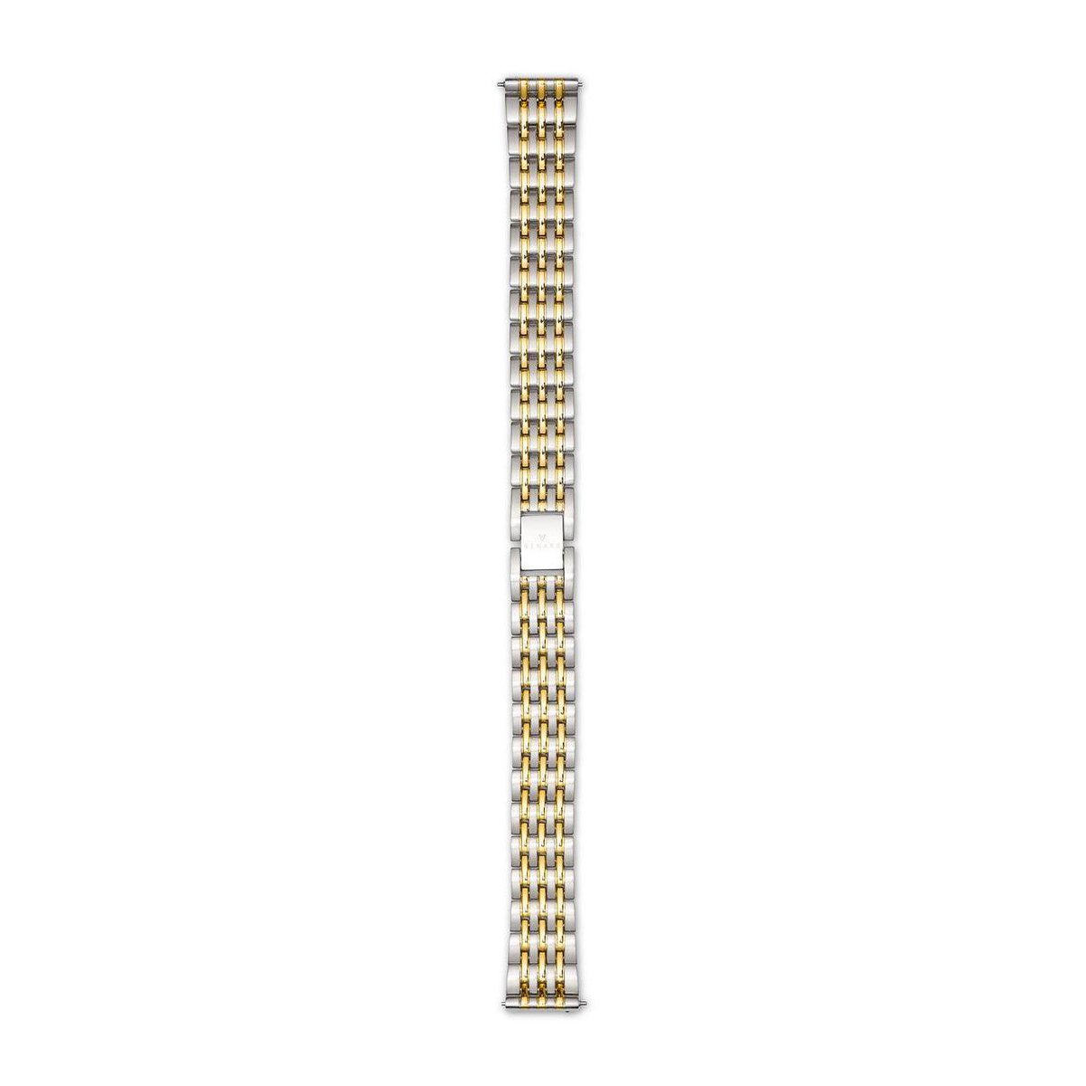 Renard Élégance Strap 14mm Zilverkleurig-Goudkleurig - Zilverkleurig