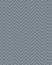 Strepen behang Profhome BA220094-DI vliesbehang hardvinyl warmdruk in reliëf gestempeld met strepen en metalen accenten blauw duifblauw zilver 5,33 m2