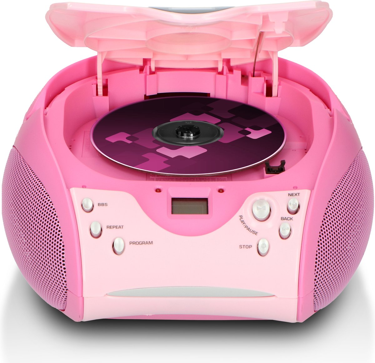 Lenco SCD-24 Radio CD-speler – Roze thumbnail 3