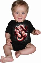 Spiral Romper baby -XS- WHELP Zwart