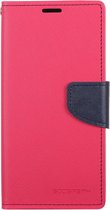 Samsung Galaxy S10+ Hoesje - Mobigear - Wallet4 Serie - Kunstlederen Bookcase - Roze - Hoesje Geschikt Voor Samsung Galaxy S10+