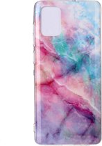 Samsung Galaxy A51 Hoesje - Mobigear - Design Serie - TPU Backcover - Pink Sky - Hoesje Geschikt Voor Samsung Galaxy A51