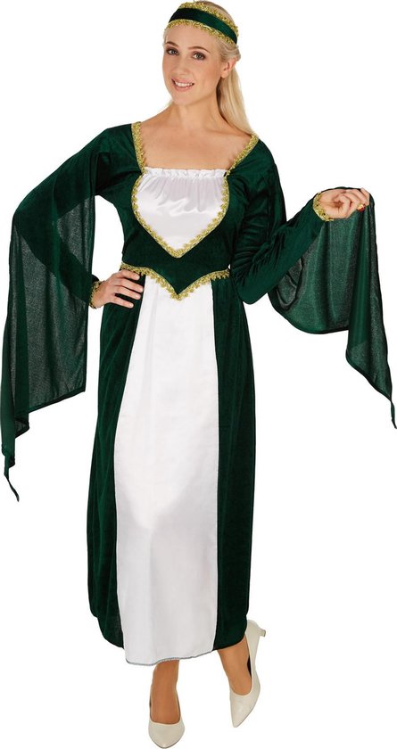 dressforfun - Vrouwenkostuum kasteelprinses XL - verkleedkleding kostuum halloween verkleden feestkleding carnavalskleding carnaval feestkledij partykleding - 301203