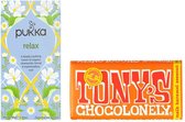 Pukka & Tony's Chocolonely Relax Pakket